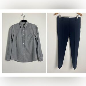 J. Crew & Ann Taylor Size 0 Pants & Button Down Blouse Career Bundle